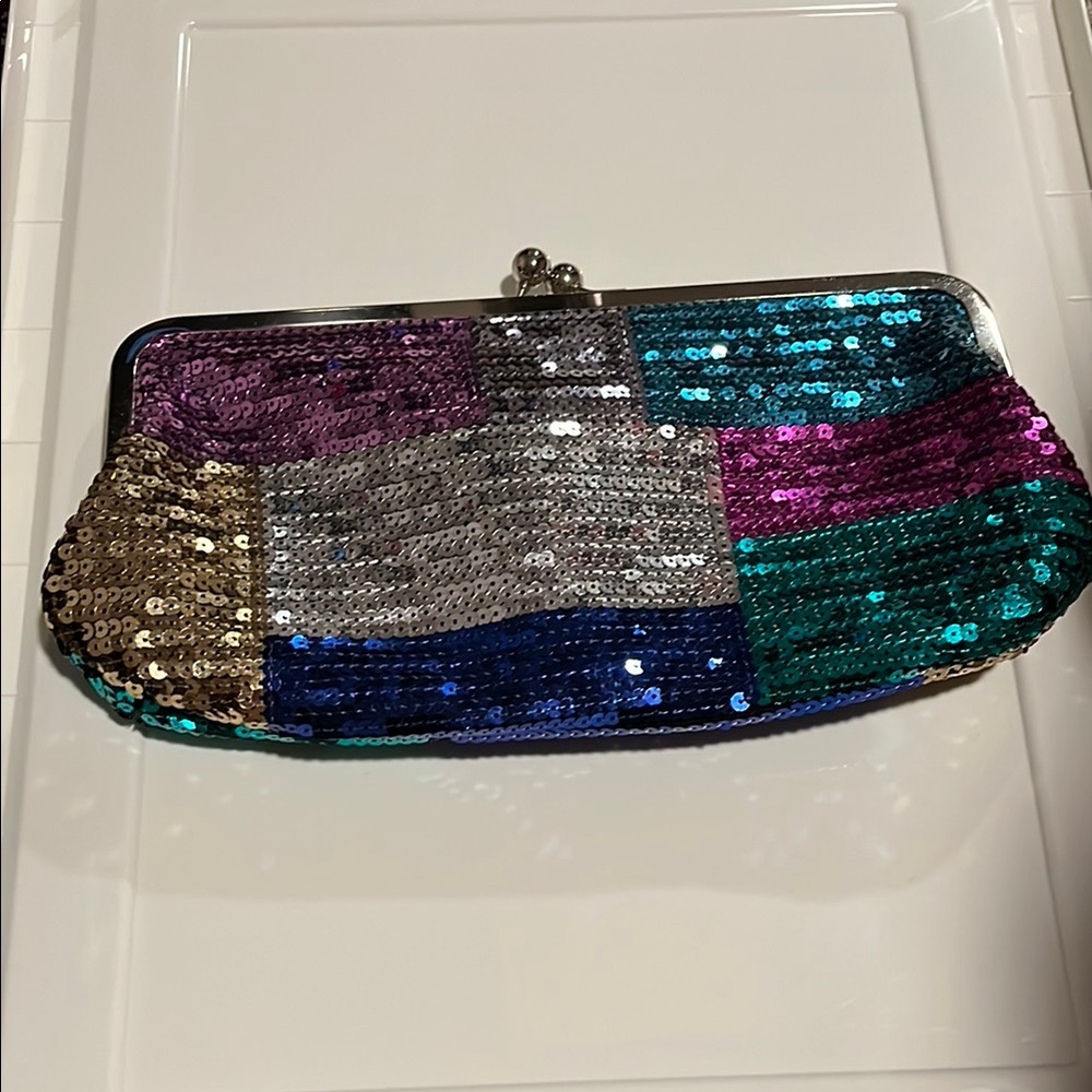 Aldo Sequin Patchwork Clutch